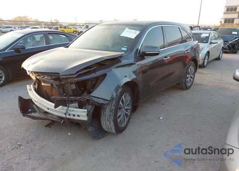 2014 Acura Mdx Technology из США, поврежденный, VIN 5FRYD4H40EB024246